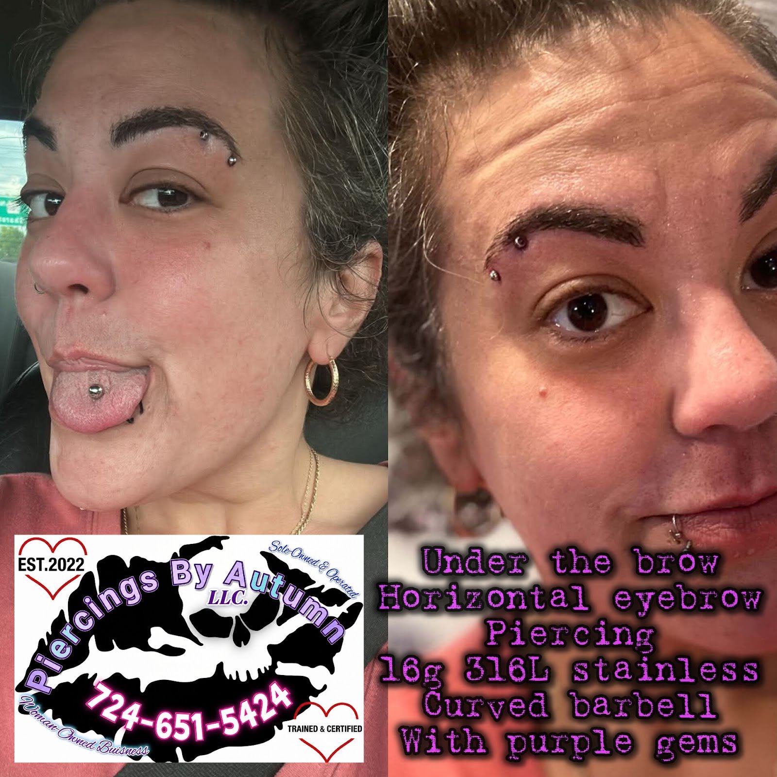 Piercings by Autumn, piercing studio in New Castle, PA