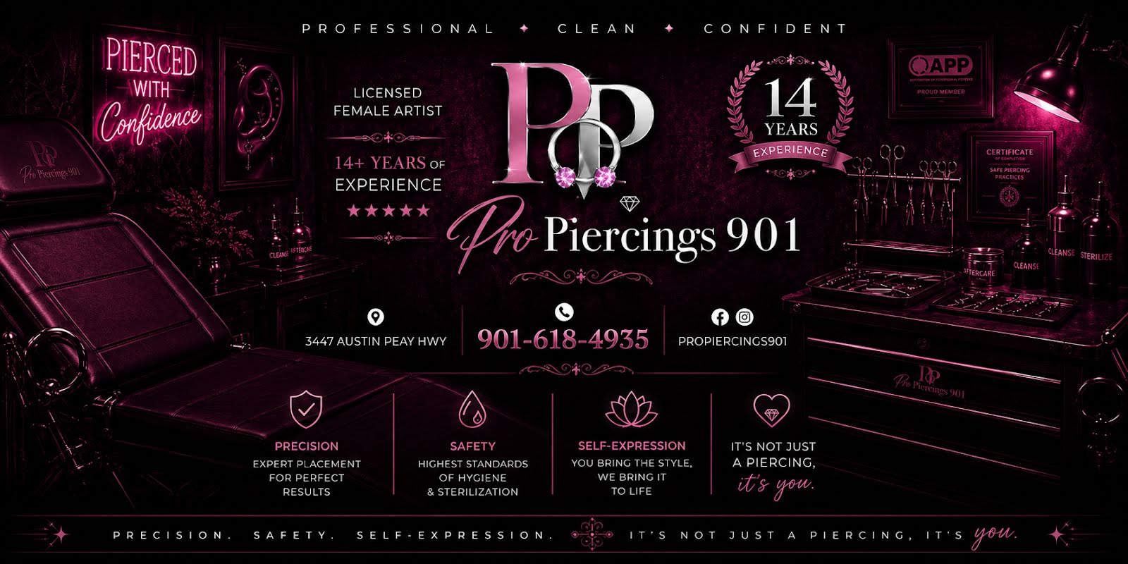 ProPiercings901, piercing studio in Memphis, TN