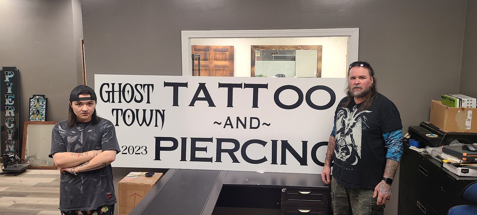Ghost Town Tattoo And Piercing, tattoo shop in Bellingham, MA