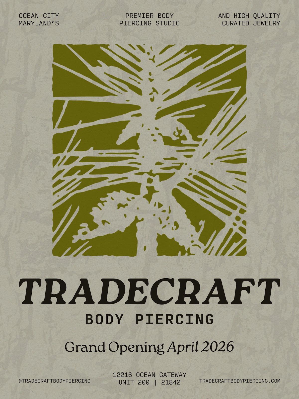 Tradecraft Body Piercing, piercing studio in Ocean City, MD