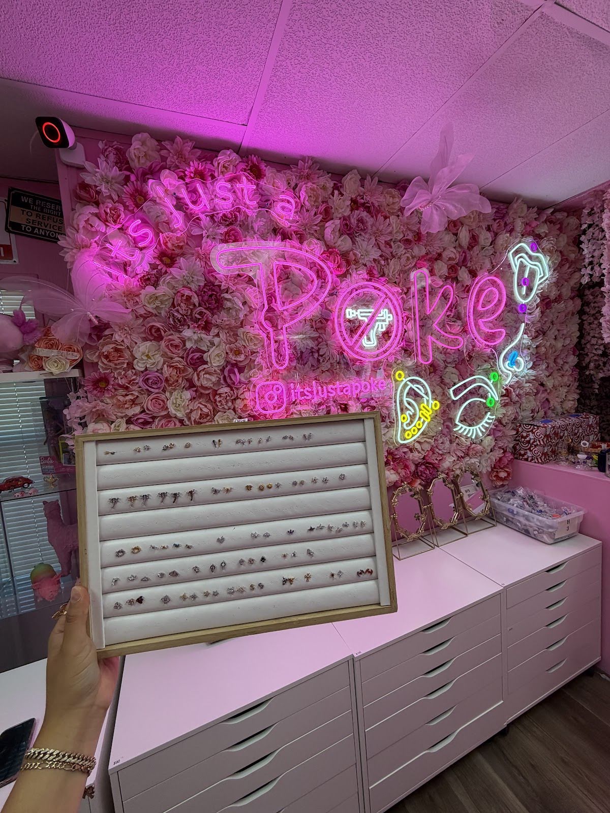 Its just a poke, piercing studio in Stockton, CA