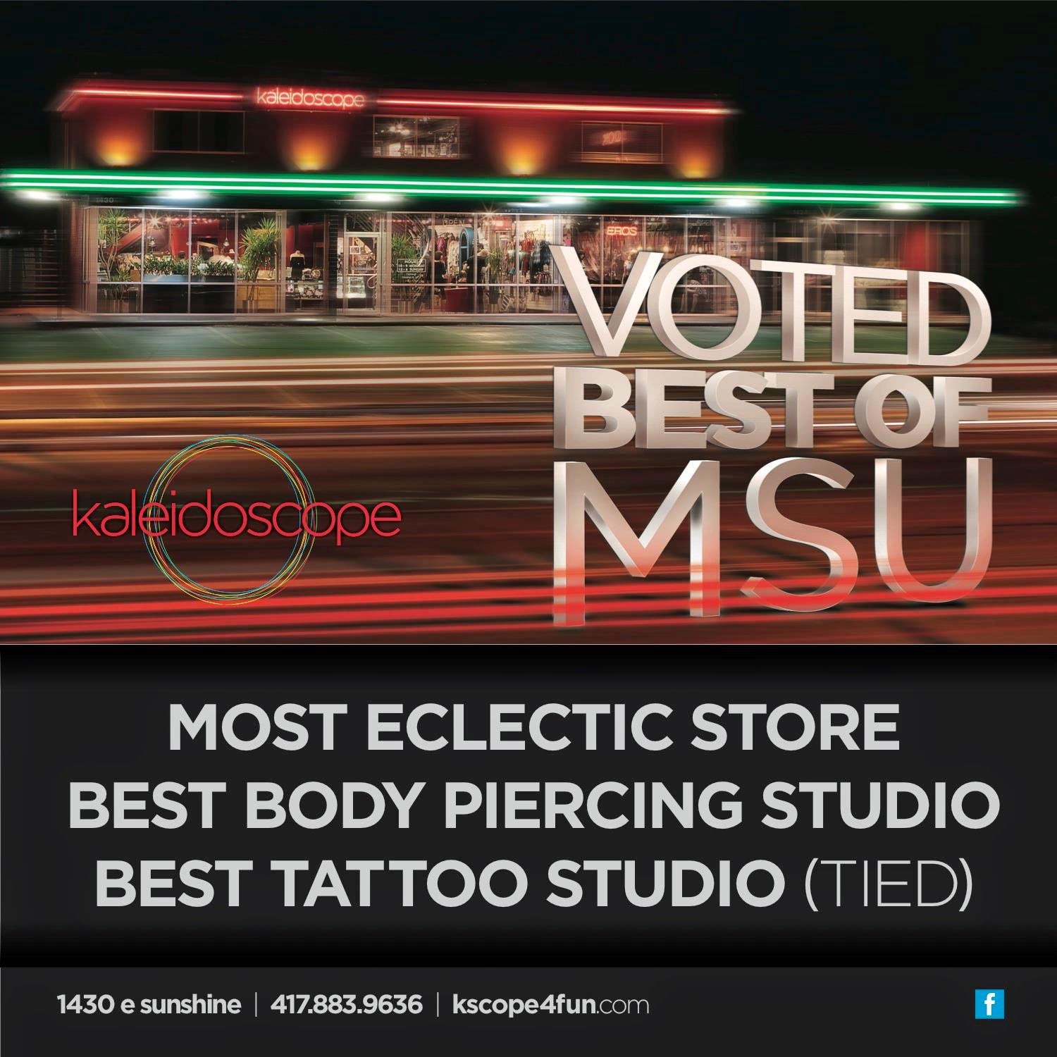 Kaleidoscope, tattoo shop in Springfield, MO