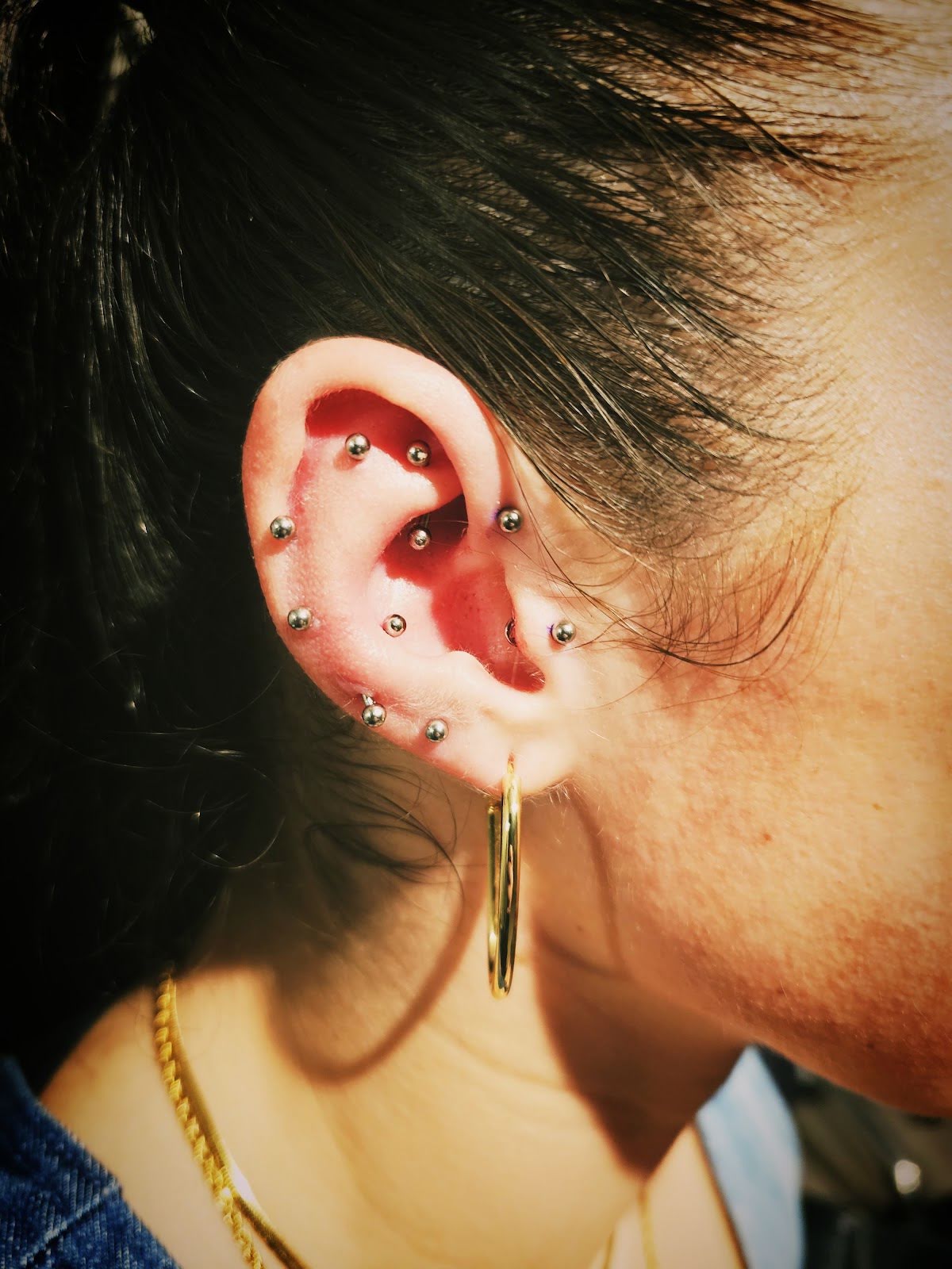 Metallic Mayhem Piercing @ State St. Tattoo, tattoo shop in Bellingham, WA