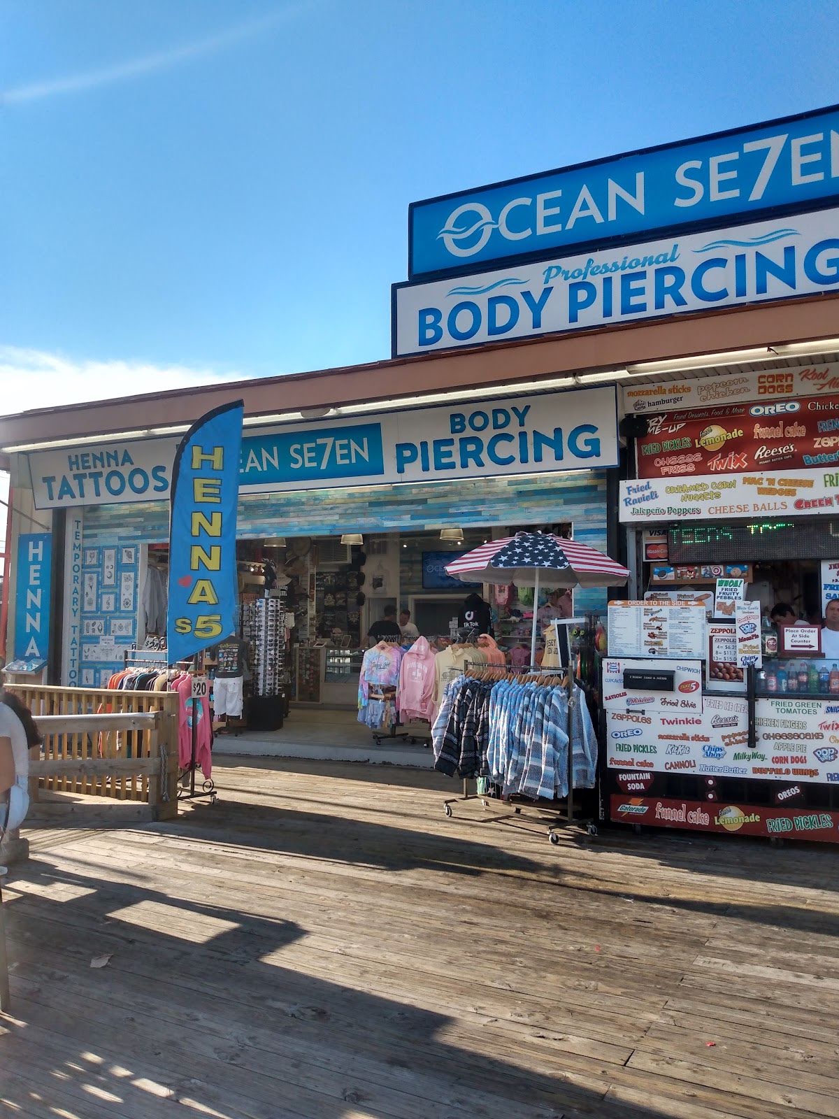 Ocean Seven Body Piercing and Henna Tattoos, piercing studio in Seaside Heights, NJ