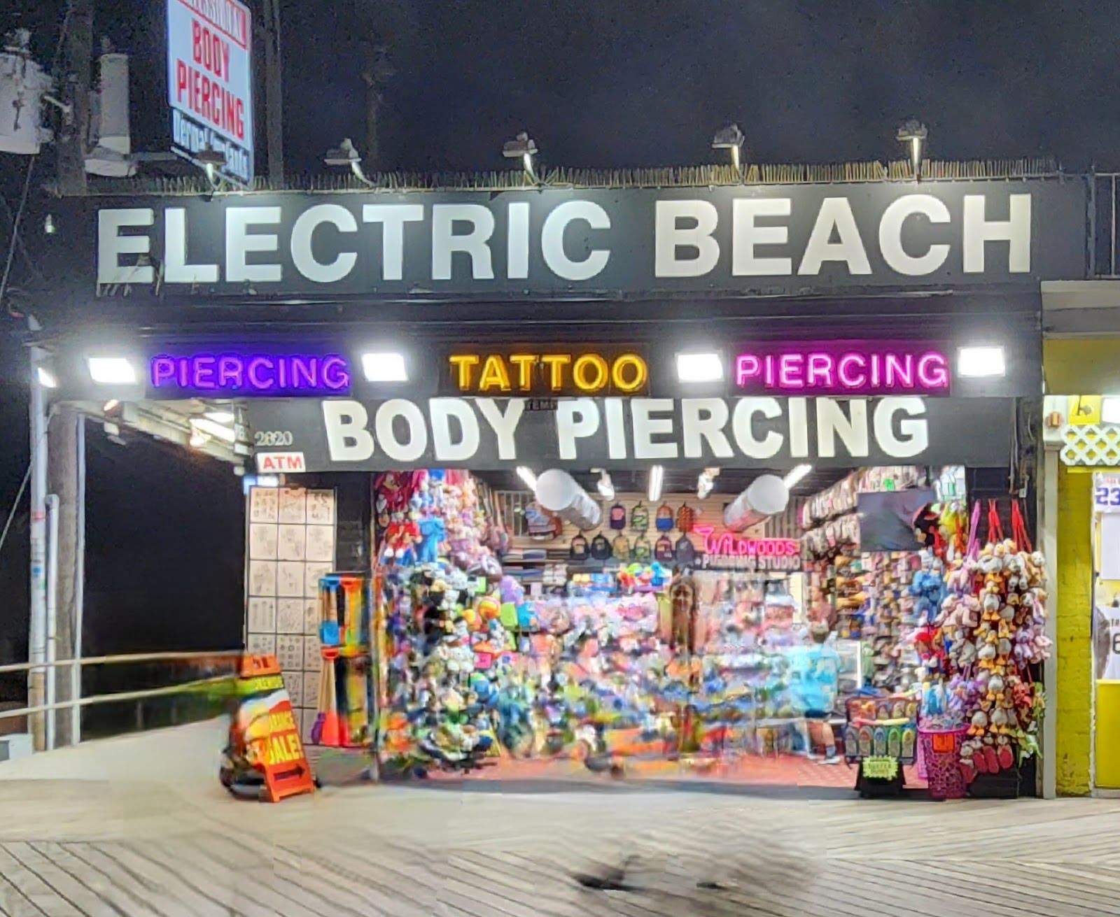 Electric Beach, piercing studio in Wildwood, NJ
