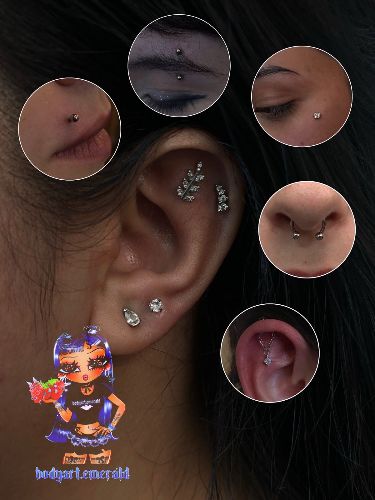 Body Art By Emerald Esme, piercing studio in El Centro, CA