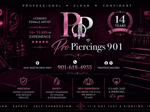 ProPiercings901, piercing studio in Memphis, TN