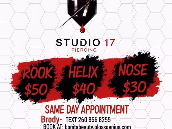 Studio17Labs, piercing studio in Syracuse, IN