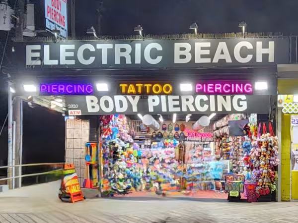 Electric Beach, piercing studio in Wildwood, NJ