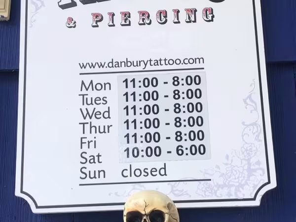 Danbury Tattoo & Piercing, tattoo shop in Danbury, CT