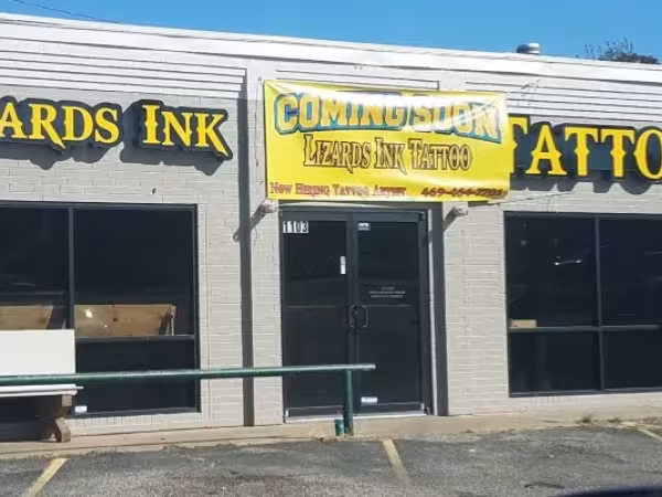 Lizards Ink Tattoo and piercing, Denton, tx, tattoo shop in Denton, TX