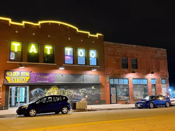 Golden Stag Tattoo and Gallery, tattoo shop in Kansas City, MO