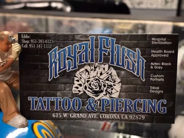 Royal Flush Tattoos and Body Piercing, tattoo shop in Corona, CA