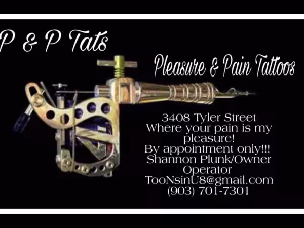 P & P Tattoos Texarkana Texas, tattoo shop in Texarkana, TX