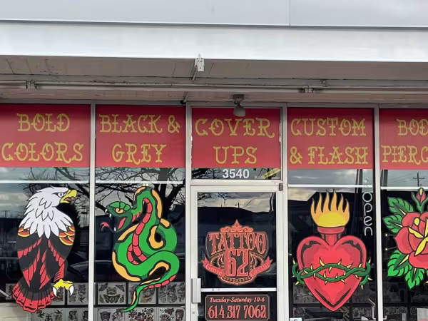 Tattoo 62, tattoo shop in Grove City, OH