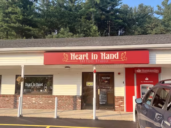 Heart in Hand Tattoo, tattoo shop in North Grafton, MA