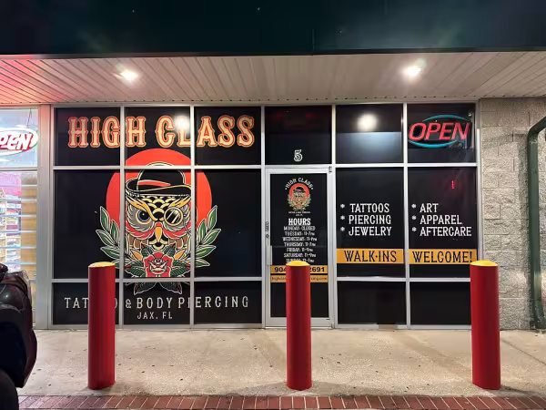 High Class Tattoo & Body Piercing, tattoo shop in Jacksonville, FL