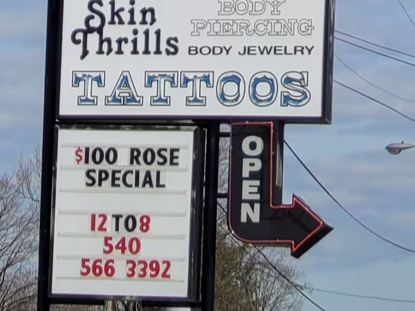Skin Thrills Tattoo & Body Piercing Studio, tattoo shop in Roanoke, VA